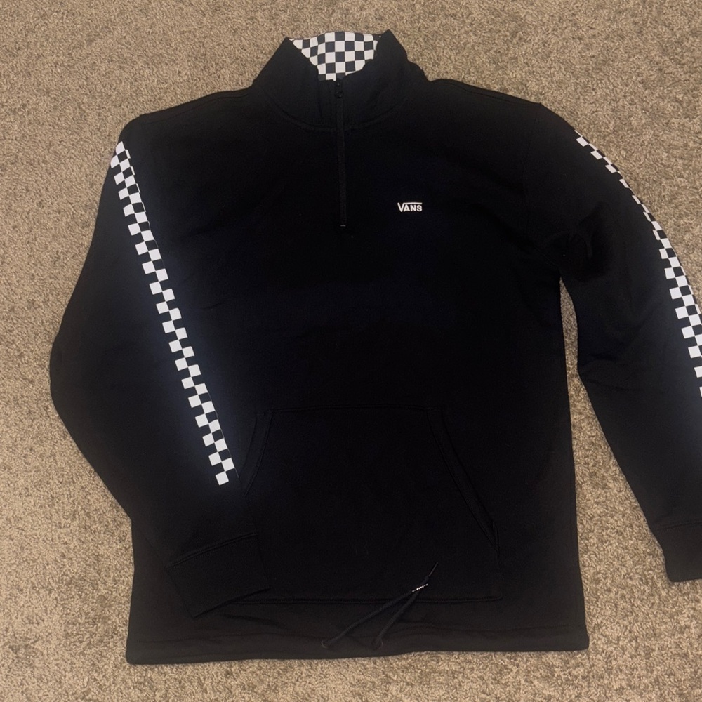 Vans Black and White Checkered Pullover